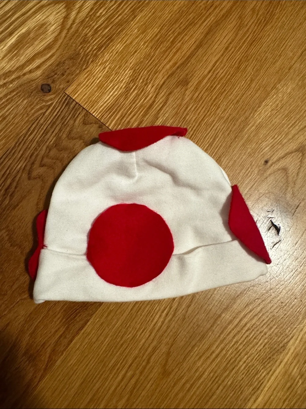Newborn homemade Toad hat